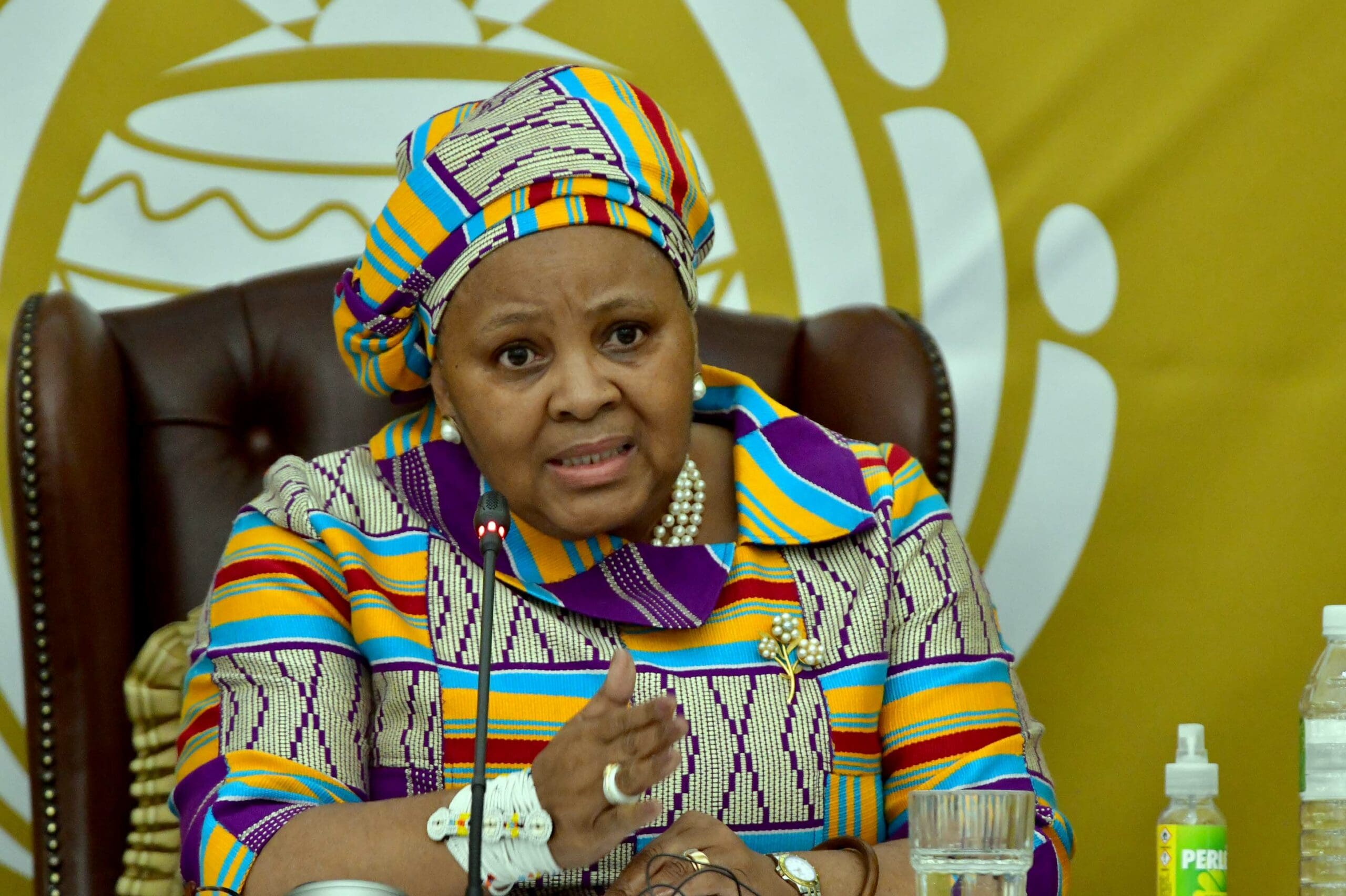 Former Speaker of Parliament Nosiviwe Mapisa-Nqakula during Presidency Budget Vote at Good Hope Chamber, Parliament, Cape Town